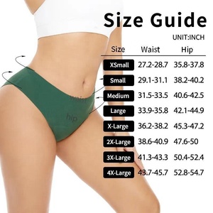 Intiflower 9222 4 capas 55ml ropa interior de cintura alta a prueba de fugas período bragas mujeres calzoncillos menstruales <span class=keywords><strong>sin</strong></span> costuras <span class=keywords><strong>Culotte</strong></span> Me - Product Image 3