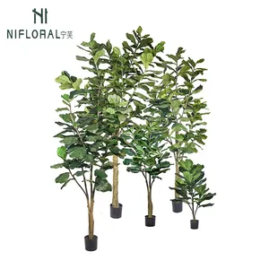 Fournisseur chinois de plantes artificielles à bas prix, feuilles de violon presque naturelles, arbre de figue