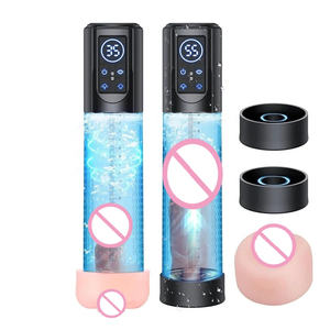 ペニス増大ポンプ 男性用セックストイ - <span class=keywords><strong>12</strong></span>種類のスマートモード搭載 水圧式ペニス増大器 電動ディックポンプ 男性用マスターベーター 防水コックポンプ - Product Image 1