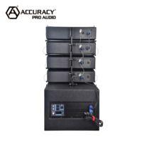 Accuracy Pro Audio LA615D 1400W Altavoces de Sonido Profesional para Exteriores, Altavoces Activos de Línea, Sistema de PA