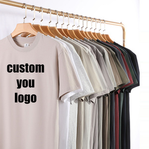 Camisetas personalizadas con impresión, camisetas lisas de algodón con cuello redondo, camiseta informal corta, tu logotipo de marca, camisetas al por mayor para hombre. - Product Image 3