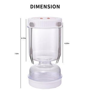 Modern <b>Plastic</b> <b>Kitchen</b> Pickles Jar With Strainer Flip Dry and Wet Dispenser for Food and Camping - Product Image 6