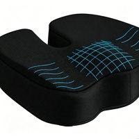 Coussin ergonomique en mousse à mémoire de forme pour soulager les douleurs au coccyx, à la sciatique, aux hanches et au bas du dos, en forme de U, antidérapant, pour siège de voiture