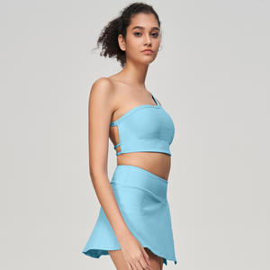 Conjunto de Top y Shorts de <span class=keywords><strong>Yoga</strong></span> para Mujer, Talla Grande, Corte Ajustado, Estampado Sólido, Secado Rápido, Transpirable, Ropa Deportiva, Novedad 2025 - Product Image 2