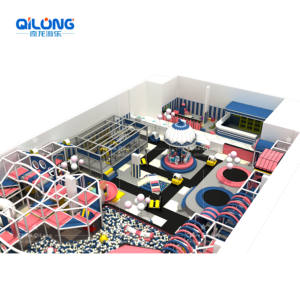 สนามเด็กเล่นในร่มพลาสติกสนามเด็กเล่นในร่มสนามเด็กเล่นในร่มแบบนุ่มสนามเด็กเล่นในร่มแบบสั่งทำได้ - Product Image 3