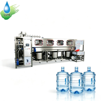Ligne de remplissage de machines d'embouteillage d'eau minérale de 5 gallons, usine de production d'eau en bouteille de 20 L