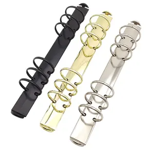 Fábrica de metal encadernação binder clip 6 mecanismo de argolas para encadernação com placa de anel de metal clip on notebook A7/A6/A5/B5/A4 anel clipe