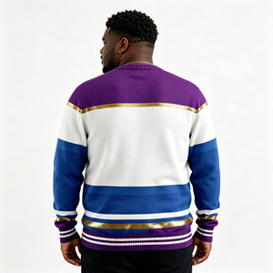 Maglione Casual da Uomo con Collo Tondo, Stile Fraternità Greca, Personalizzabile, Taglie Grandi, Produzione Diretta - Product Image 3