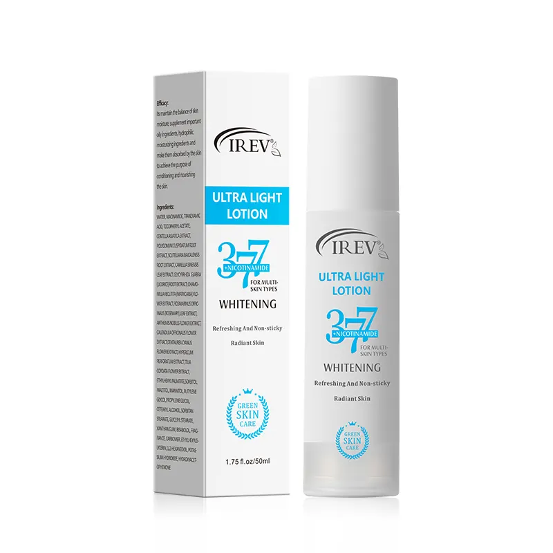 Private Label OEM Ultra Light Lotion Skin Care Refreshing And Non-sticky Whitening 50ml IREV Ultra Light Lotion