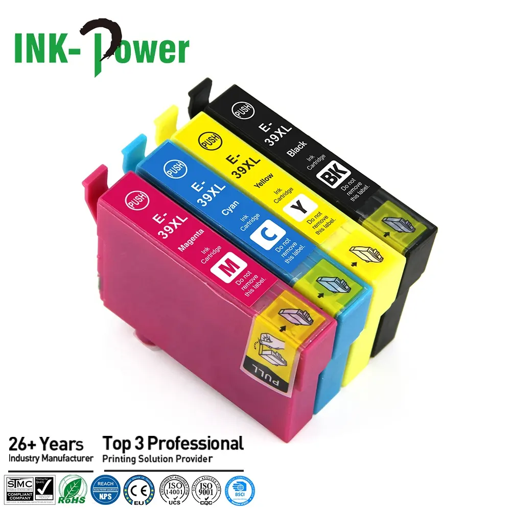 INK-POWER 39XL 39 T39 XL Premium Compatible Color Inkjet Ink Cartridge for Epson XP-2105 XP-4105 Printer