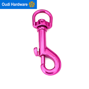 Hot bán 15mm Kim Loại Xoay Clip Snap móc thời trang chó cổ áo dẫn Clasp phần cứng Carabiner móc - Product Image 4