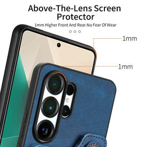 Funda de Lujo con Bloqueo RFID <span class=keywords><strong>para</strong></span> Samsung <span class=keywords><strong>Galaxy</strong></span> S26 Ultra, con Anillo, Correa de Muñeca, Porta Tarjetas, Cubierta Protectora de PU+TPU - Product Image 2