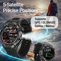 Montre connectée GPS personnalisée OEM ODM SDK ouvert multi-satellites pour activités de plein air avec boussole AMOLED et suivi d'activité pour la randonnée (pour marque)