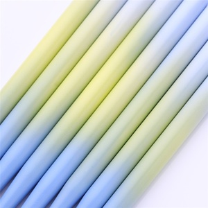 Ensemble de pinceaux pour nail art à poils synthétiques avec manche dégradé, pinceaux plats ronds en forme de pétale pour la peinture au gel UV - Product Image 4