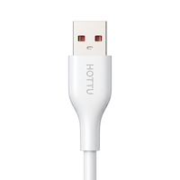 Kabel Pengisi Daya Tipe C Putih USB-A ke Tipe-C untuk Smartphone, Tablet, Power Bank, Laptop, Mobil, Rumah, dan Perjalanan