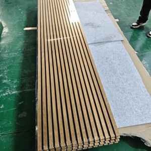 Panneau mural insonorisant en bois pour studio d'enregistrement, installation facile, décoration intérieure, panneaux muraux acoustiques en bois - Product Image 1