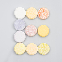 Rasa kustom tablet Effervescent Vitamin Vegan bebas Gluten Vitamin D C E B6 asam folat
