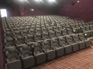 Chaise de salle de cinéma avec porte-gobelet, transformateur de métal, siège pliant pour projet, cinéma et cinéma - Product Image 2