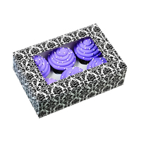 Boîte à gâteaux en papier avec poignée, de qualité alimentaire, écologique, rose, pour gâteaux, biscuits, bonbons, cupcakes, pâtisseries, emballages de boulangerie