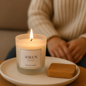 AIKUN Long Lasting Aromatherapy <b>Reed</b> <b>Diffuser</b> Eco Friendly Soy Wax Scented Candle Gift Set for Minimalist Decor - Product Image 3