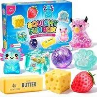 Boîte mystère TPR Butter Cheese Pinch, jouet promotionnel anti-stress souple en forme de sucre de malt