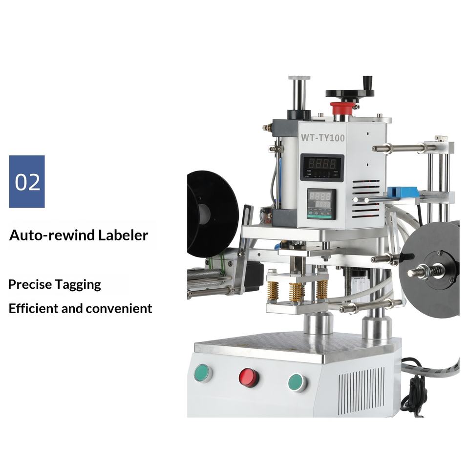 Wtong Automatic Roll Label Stamping Machine for Cotton Insoles Masks ...
