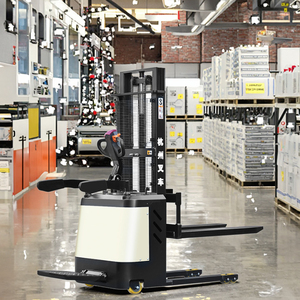 Hangcha CE Fully Electric Pallet Stacker 2t 1.5 Ton Battery-Powered for Retail Warehouses Logistics Construction Factory New
