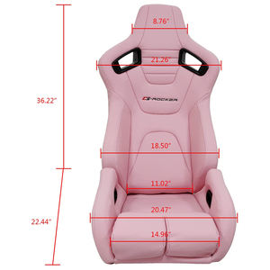 JIABEIR 1095 siège de course universel pour conducteur de voiture, <span class=keywords><strong>cuir</strong></span> de haute qualité, réglable, simulateur de Sport, jeux, Sim - Product Image 6