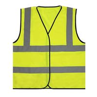 Gilet de sécurité haute visibilité avec bandes réfléchissantes |   Couleur Jaune Néon |   Fermeture éclair sur le devant |   pour les situations d'urgence, la construction et la sécurité