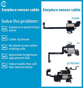 Haut-parleur d'écouteur avec câbles flexibles capteur de proximité pour Iphone X XR 11 Pro Max 12 Mini réparation de téléphone portable <span class=keywords><strong>Smartphone</strong></span> pièces de rechange - Product Image 5