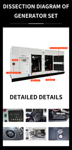 เครื่องกำเนิดไฟฟ้าแบบเงียบ 50 กิโลวัตต์ สำหรับใช้งานกลางแจ้ง ฉุกเฉิน สำรองไฟฟ้า ระบายความร้อนด้วยอากาศ รองรับหลายแรงดันไฟฟ้า สตาร์ทอัตโนมัติ เหมาะสำหรับงานก่อสร้าง ลดเสียงรบกวน - Product Image 4