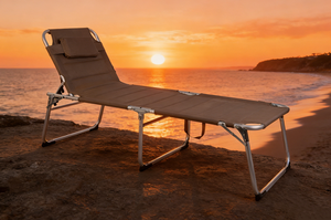 Lit pliant en aluminium au design moderne avec matelas épais et confortable pour adultes, idéal pour le camping en plein air, les parcs et les hôtels - Product Image 3