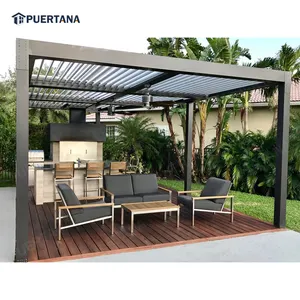 Garden Gazebo Outdoor Aluminum Pergola Roof Gazebo Manufacturers