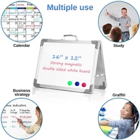 Offre Spéciale Portable magnétique Double face bureau pliable tableau blanc chevalet pour salle de classe bureau à domicile
