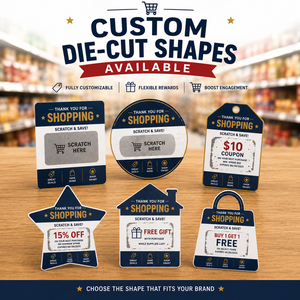 Cartes à gratter personnalisées : Économies instantanées, cartes promotionnelles pour centres commerciaux et magasins de détail - Product Image 2