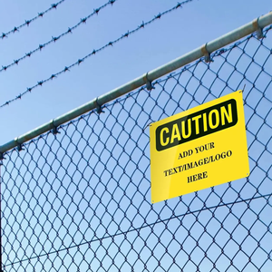 Пользовательский предупреждающий знак безопасности дорожного движения, персонализированный ваш текстовый логотип, наружный Алюминиевый металлический знак, домашний офис, сад, дорога, используется - Product Image 6