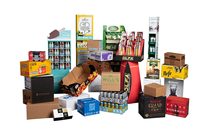 Boîte de présentation en carton en vente chaude, support de boîte en carton pour l'affichage, boîte de présentation en carton pour bonbons