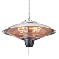 Chauffage infrarouge de plafond Goldisgood 1500W avec télécommande, éclairage et étanchéité pour usage extérieur, couverture de 46 à 550 m²