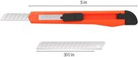 Nouveauté couteaux utilitaires de poche, plastique à lame large de 9mm, couteaux coulissants rétractable en plastique
