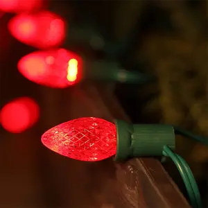 120V E12 Base C7 Led Christmas Decorative Faceted Light Bulbs