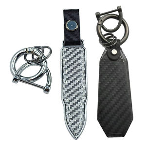 Fabbrica di alta qualità Logo personalizzato in fibra di carbonio portachiavi per auto uomo e <span class=keywords><strong>donna</strong></span> accessorio per auto <span class=keywords><strong>regalo</strong></span> con Logo personalizzato - Product Image 1