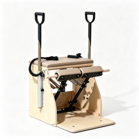 Silla de Pilates de Madera de Arce para Rehabilitación con Tensión de Resorte Ajustable para Fisioterapia, Entrenamiento y Yoga