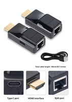 FJGEAR HDMI Extender 1080P Port RJ45 Jaringan LAN 4K HDMI Extender 30M V1.4 RJ45 CAT5E CAT6 Ethernet LAN 1080P Converter