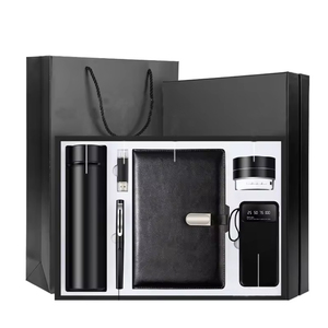 Customized A5 Notebook USB Flash Drive Insulated Cup Speaker Power Bank Enterprise Business Souvenir Corporate Gifts Set