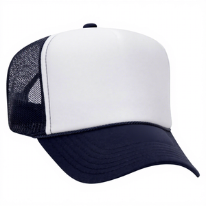 Casquette de baseball en mousse à 5 panneaux, forme <span class=keywords><strong>Otto</strong></span>, imprimée sur mesure, design sportif avec broderie, casquette de camionneur unie bicolore en maille - Product Image 3