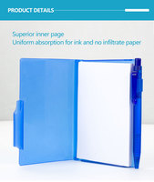 Mini porte-stylo A7, carnet rechargeable et étui, couverture en PP portable, carnet de notes