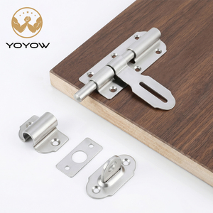 Double Opening Two Way Heavy Duty Stainless Steel Gate <b>Latch</b> Reinforced Solid Core Barrel Bolt Easy Install For School Hospital - Product Image 1