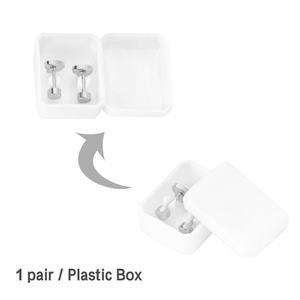 Boucles d'oreilles en acier inoxydable plaqué or, forme cœur, boucles d'oreilles à visser pour enfant, bijoux - Product Image 6