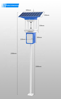 Lampe insecticide solaire à aspiration éolienne Ya Tun IOT pour la lutte antiparasitaire