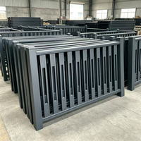 Rampe d'escalier, Garde-corps en aluminium, Garde-corps en grille de tubes carrés en aluminium